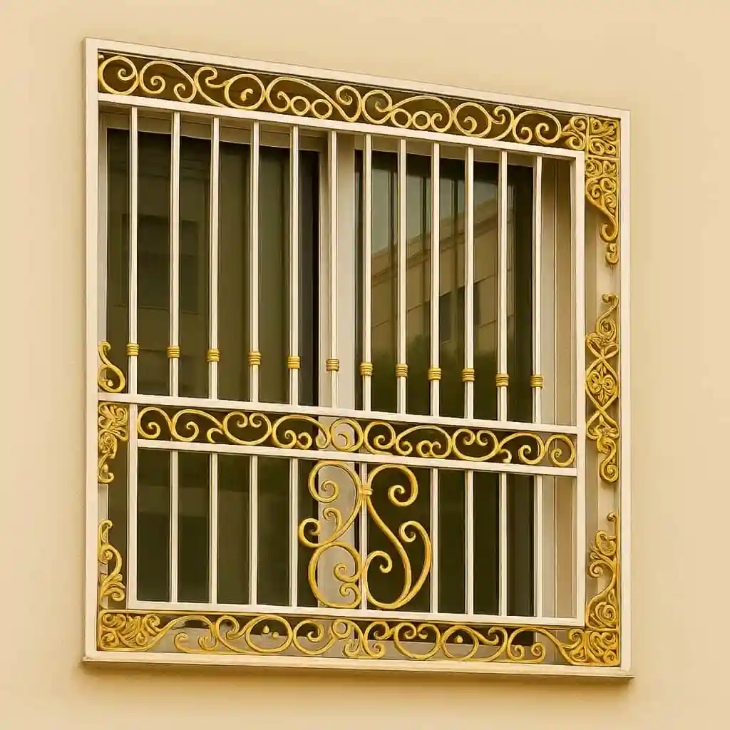 نصب حفاظ پنجره مدل کلاسیک سلطنتی در ویلا و آپارتمان