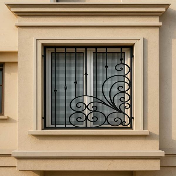 مدل گل پیچ فرفورژه مناسب نماهای کلاسیک