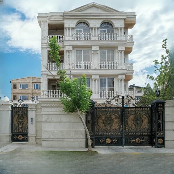 خرید درب فرفورژه مدل ارکیده با طرح گل کلاسیک و قیمت مناسب