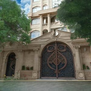 درب فلزی مدل دسته گل