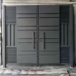 درب حیاط آهنی مدرن