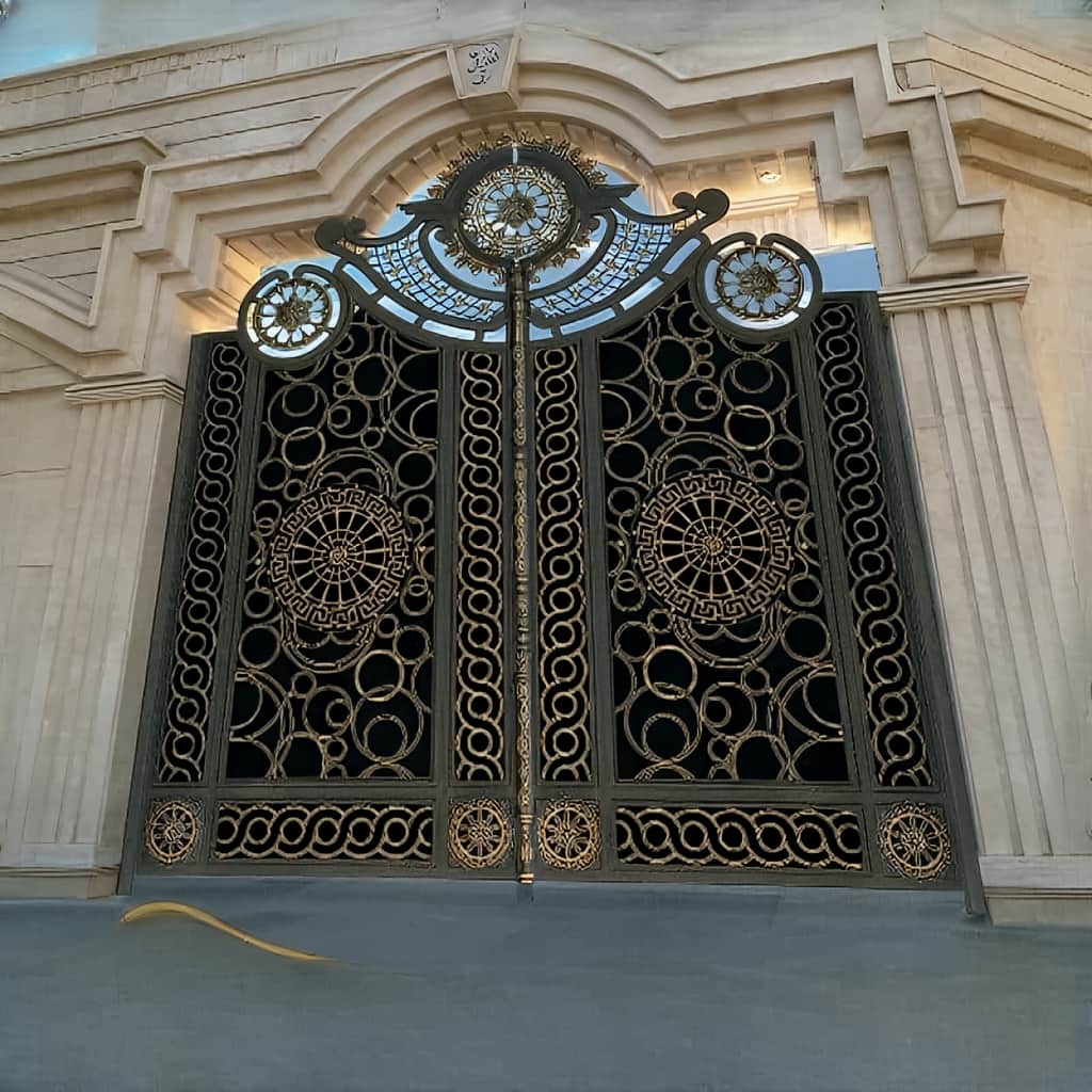 درب فلزی حیاط پارکینگ