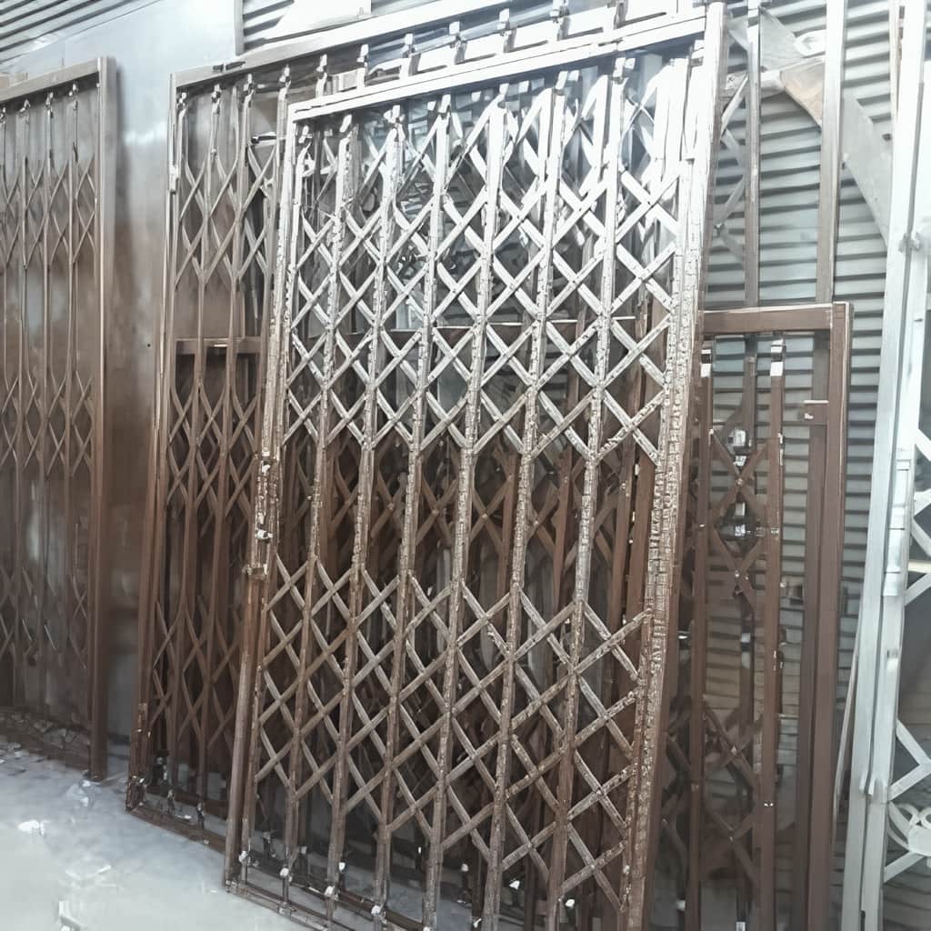 قیمت درب آکاردئونی فلزی ضدسرقت چهارگل در اشتهارد
