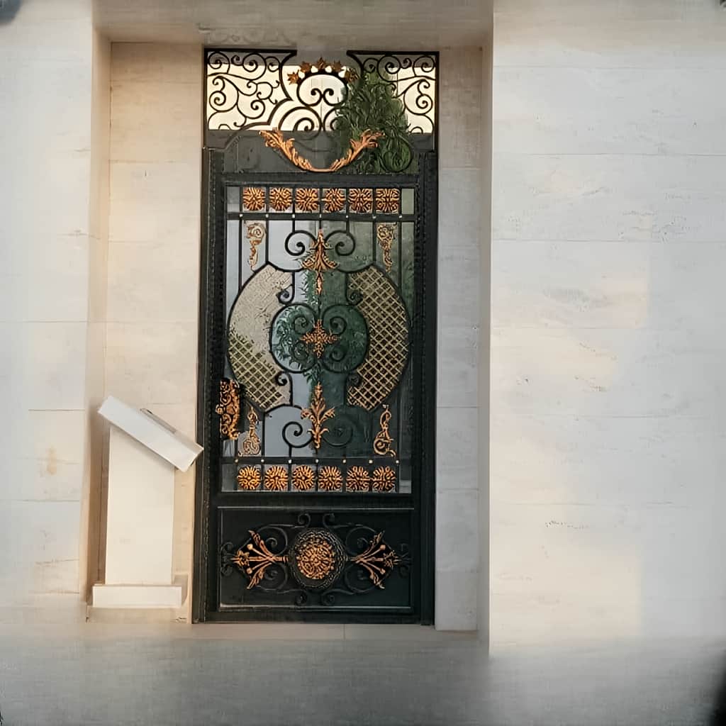 فروش درب حیاط و ویلا یراق استاندارد در قم