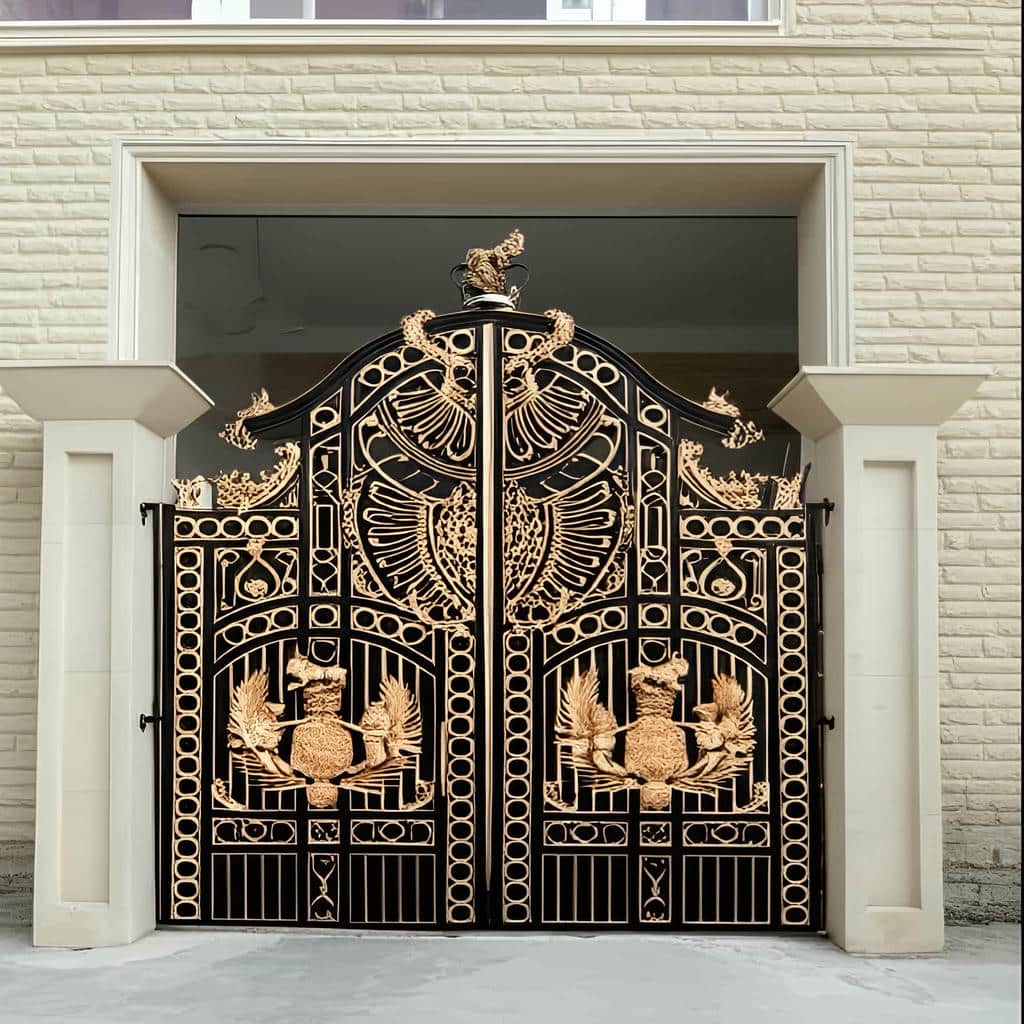کارخانه درب حیاط با پروفیل سنگین در سیرجان