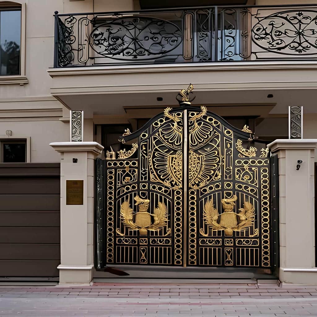 خرید درب حیاط مدل ساده در گرگان
