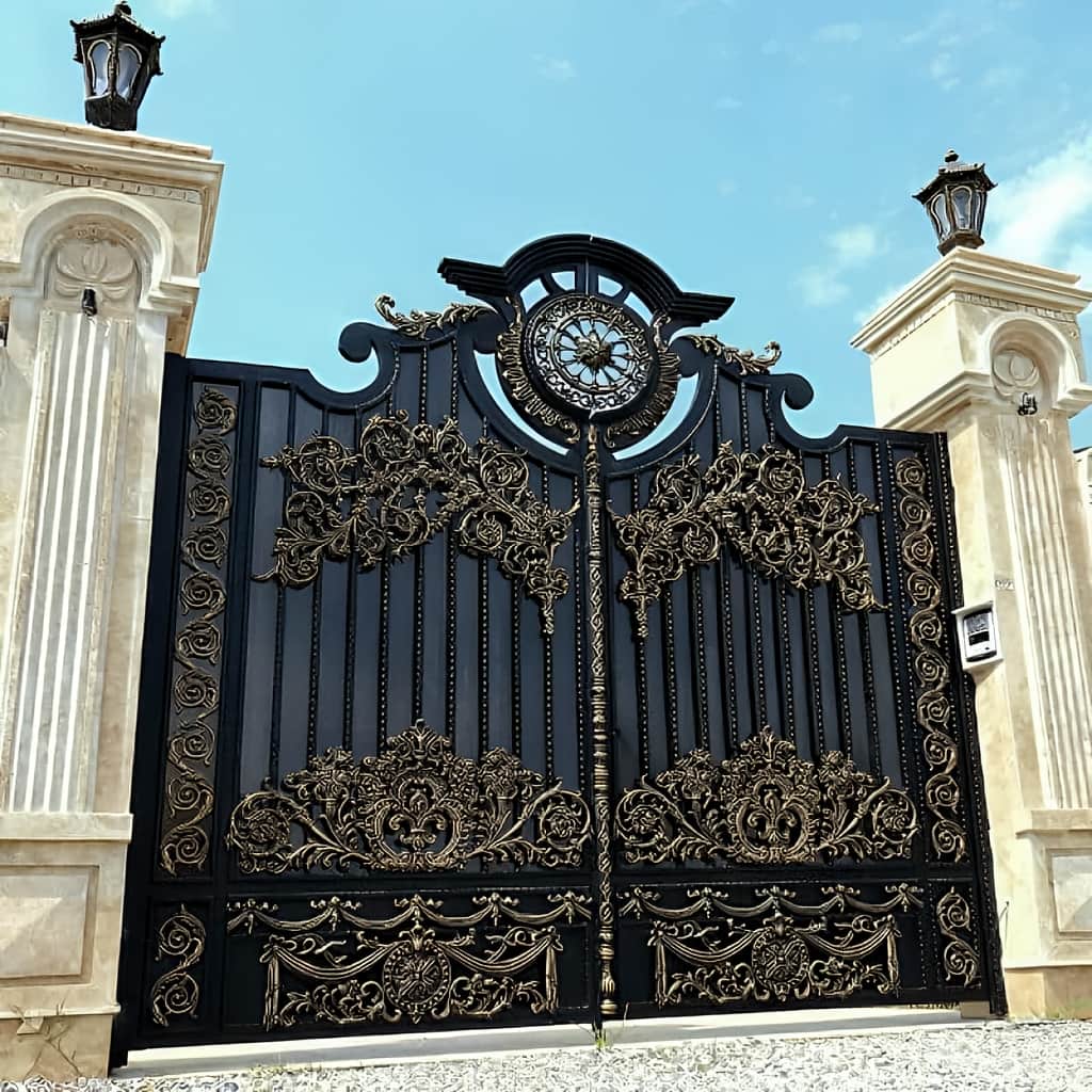 فروش درب حیاط با پوشش ضدزنگ در پرند