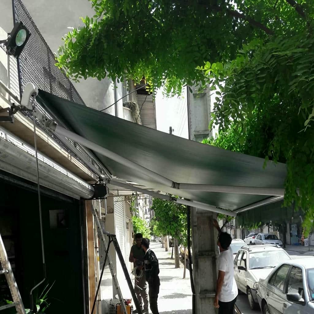 فروش سایبان برقی بازویی اتوماتیک موتوری در اهواز