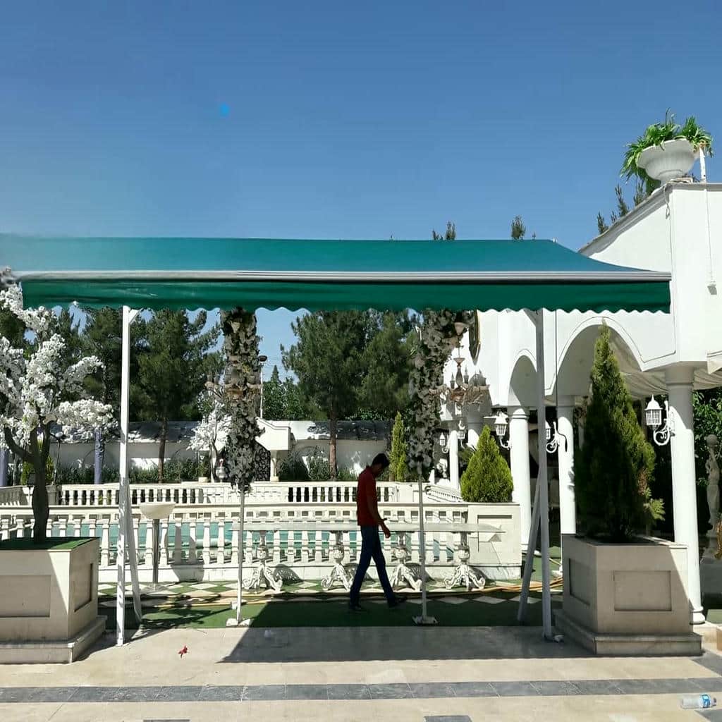 خرید سایبان برقی بازویی اتوماتیک تاشونده در استان مازندران