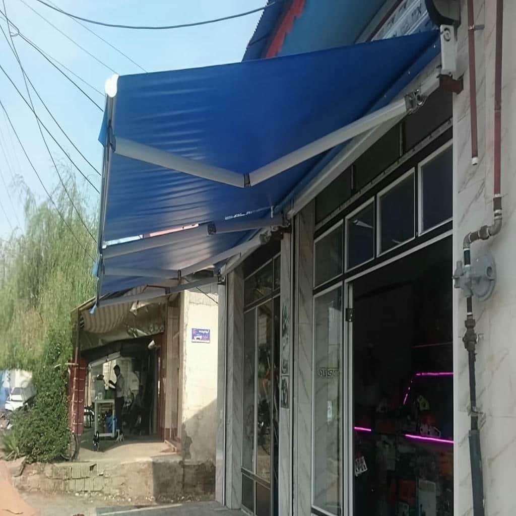 قیمت سایبان برقی بازویی اتوماتیک کافه در مشهد