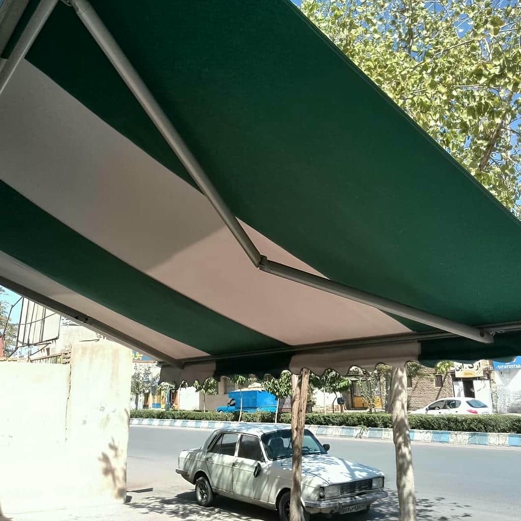 قیمت سایبان برقی بازویی اتوماتیک فضای باز در بندر انزلی