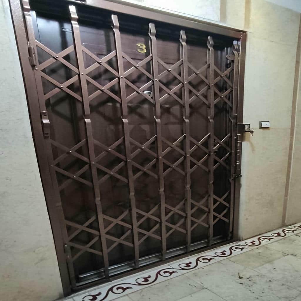 درب آکاردئونی فلزی ضدسرقت در سمنان