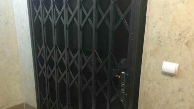 درب آکاردئونی فلزی ضدسرقت در محمدشهر