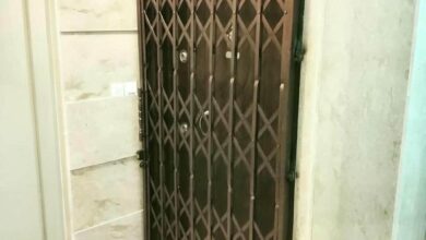 درب آکاردئونی فلزی ضدسرقت در استان گیلان