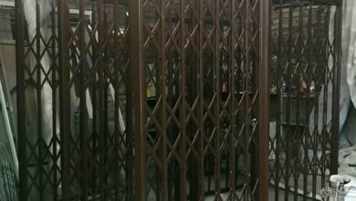درب آکاردئونی فلزی ضدسرقت در کمال شهر