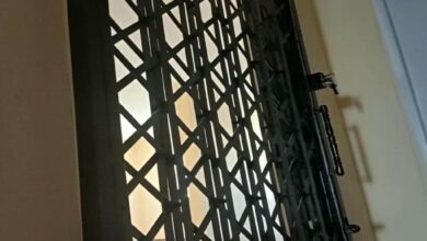 درب آکاردئونی فلزی ضدسرقت در گنبدکاووس