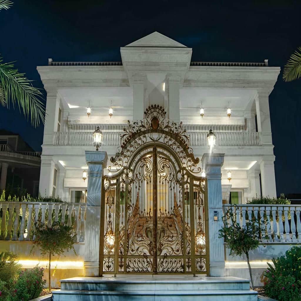 کارخانه درب حیاط با پروفیل سنگین در دماوند