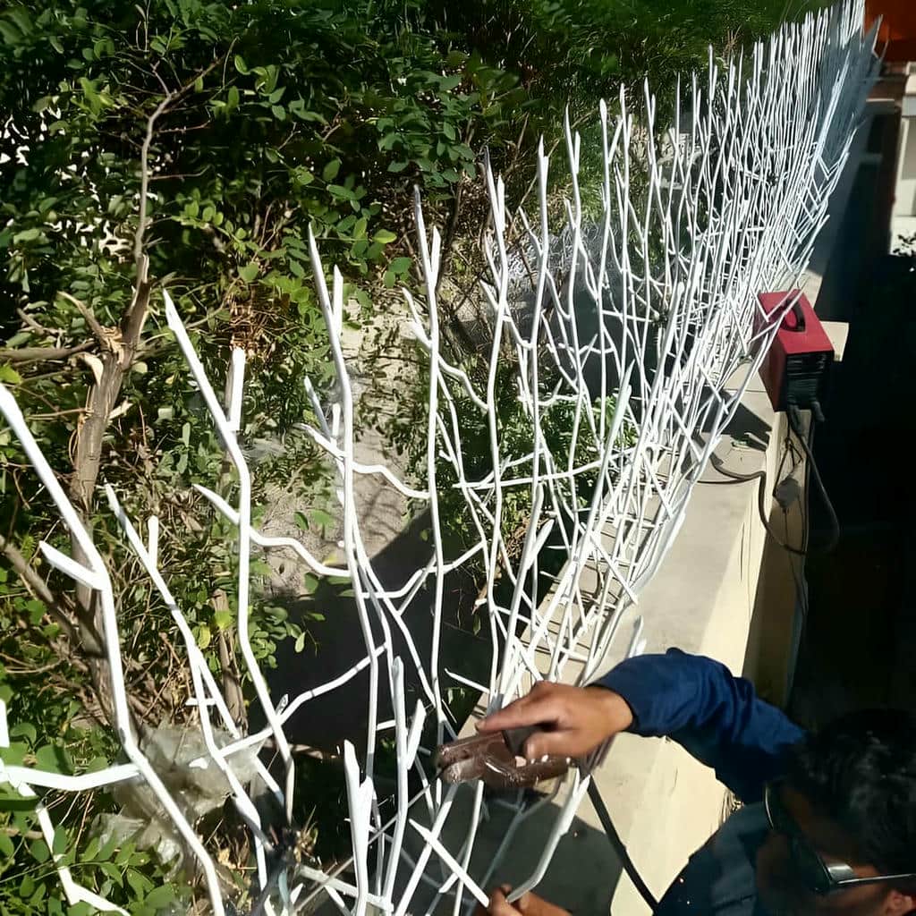 نصب حفاظ شاخ گوزنی دیوار ساختمان اتصال پایدار در پرند