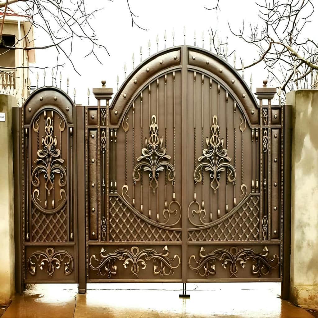 خرید درب حیاط و ویلا مدل ساده در یزد