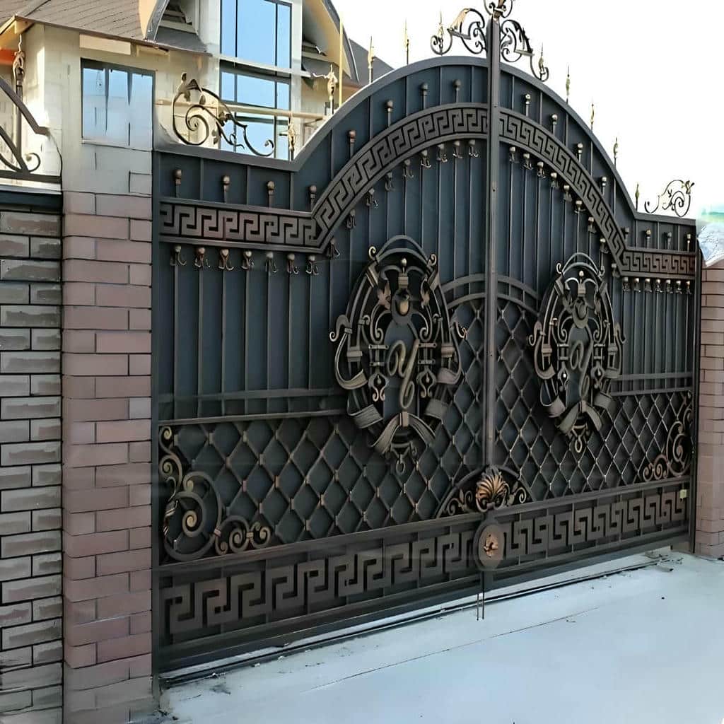 فروش درب حیاط با رنگ کوره ای در گرگان