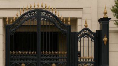 درب حیاط و ویلا در کاشان
