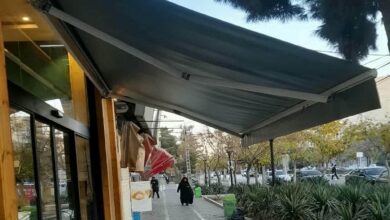 سایبان برقی بازویی اتوماتیک در گنبدکاووس