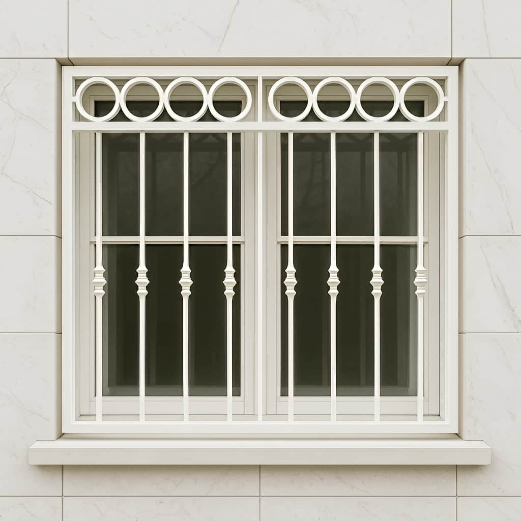 خرید حفاظ پنجره رنگی کوره‌ای برای ساختمان