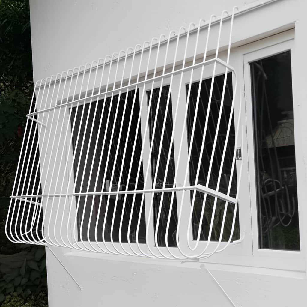 نصب حفاظ پنجره پروفیلی قوطی آهنی روی نمای آماده