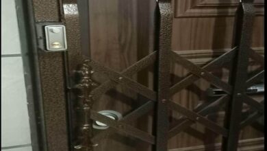 درب ریلی آکاردئونی کم جا