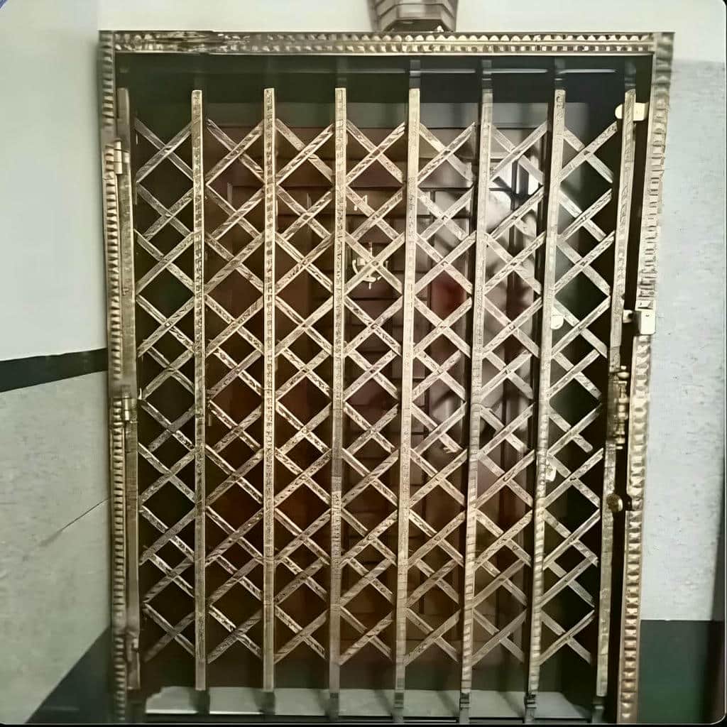 درب آکاردئونی قفل مخفی کتابی برای ورودی آپارتمان