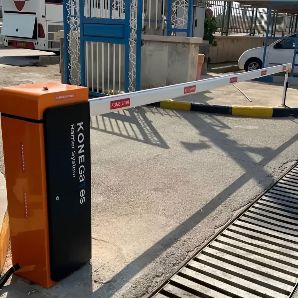 راهبند ورودی صنعتی کامیون رو با لوپ دیتکتور زمینی