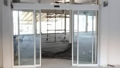 درب اتوماتیک شیشه ای بیمارستانی سنسور حرکت با سنسور حرکتی دقیق