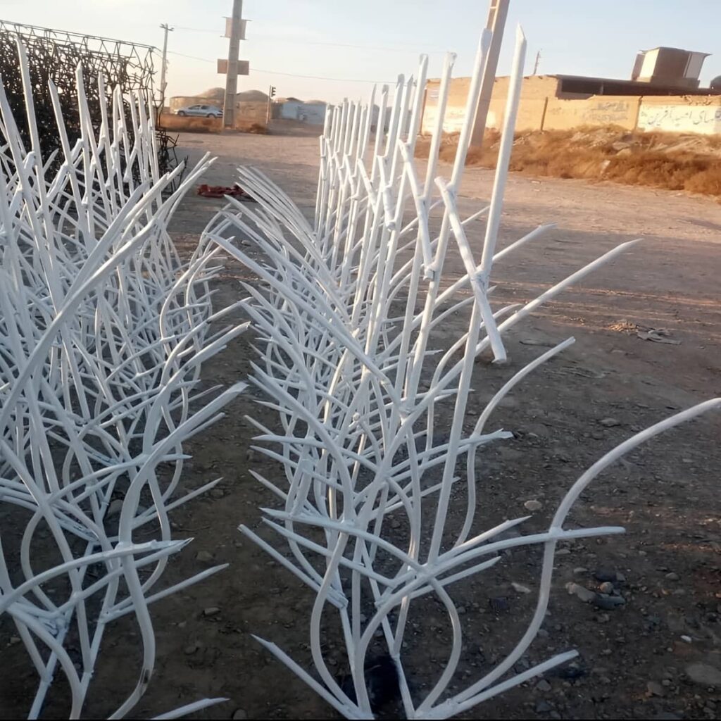 حفاظ دیوار با میلگرد آجدار