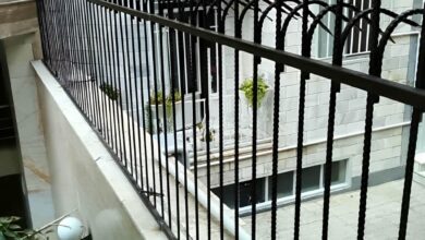 نرده حفاظ دیوار ساده