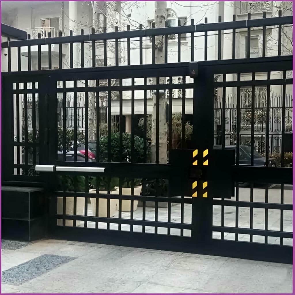 جک تک لنگه درب پارکینگ روی درب فلزی