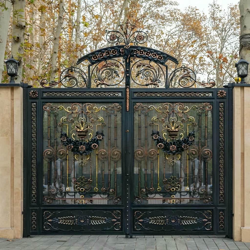 12 نمونه درب پارکینگ برش لیزری کاربردی