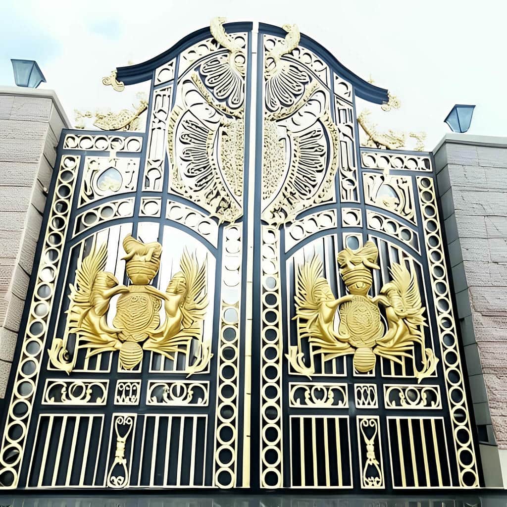 درب پارکینگ برش لیزری مناسب پارکینگ با قفل ایمن و فریم محکم