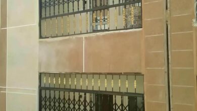 نرده پنجره فرفورژه گل دار سفارشی