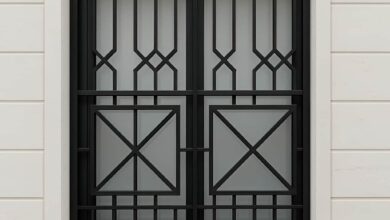 نرده پنجره ساده پروفیلی سفارشی