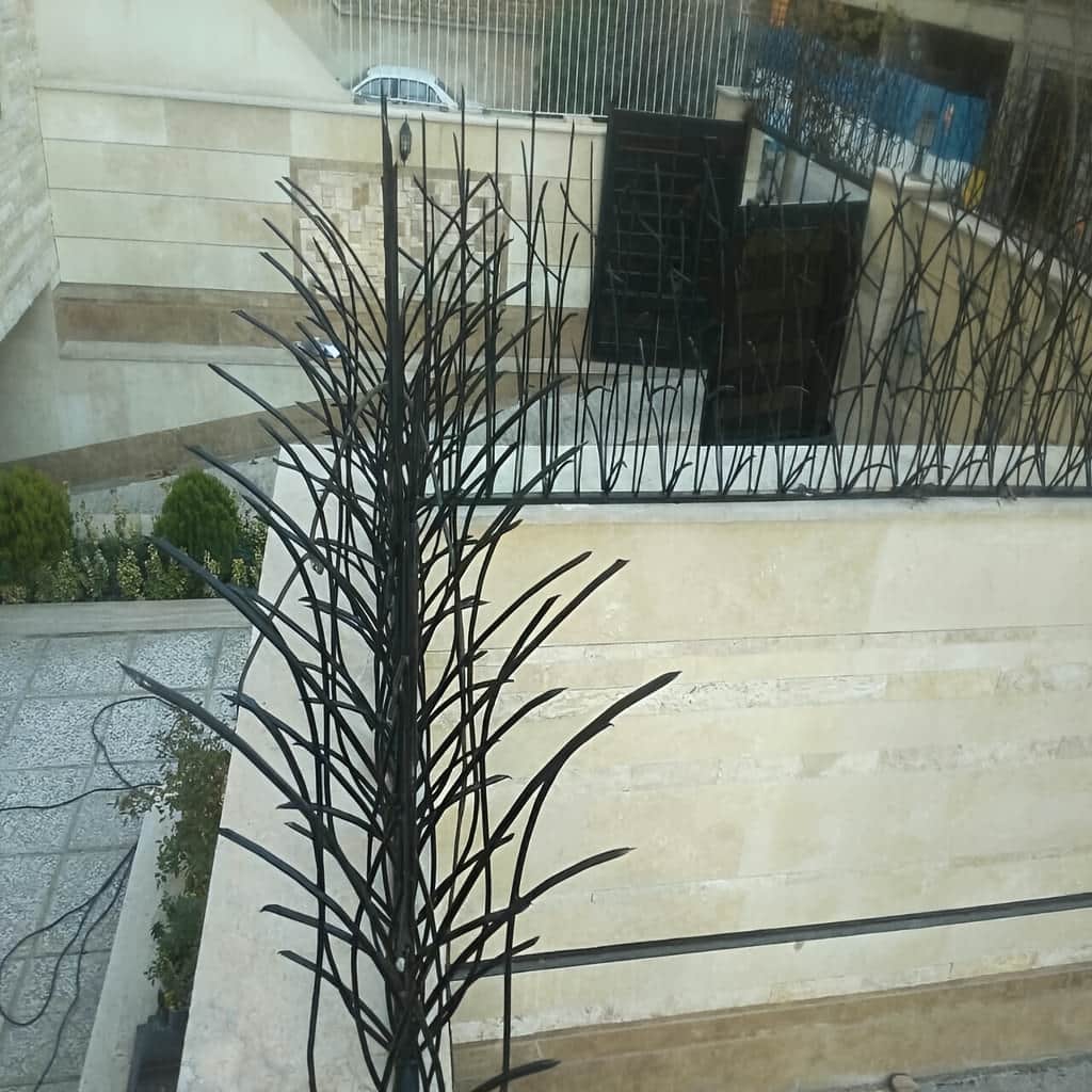 حفاظ نیزار در محل اجرای دیوار