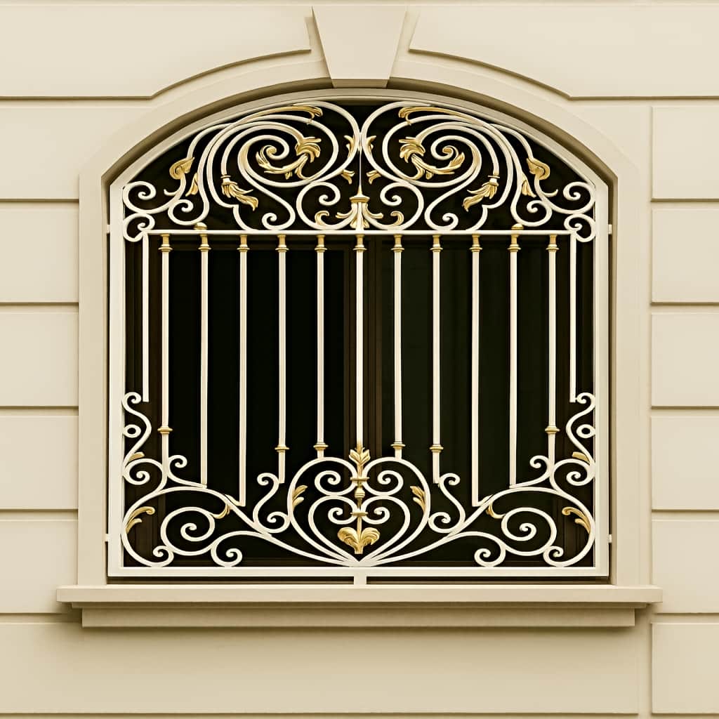 حفاظ پنجره فرفورژه با طراحی کلاسیک