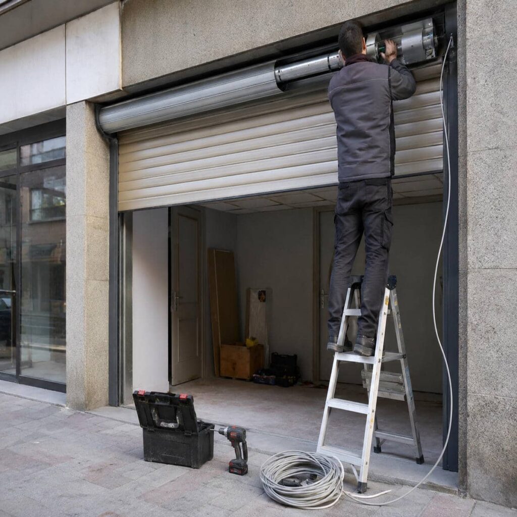حفاظ ضربدری آکاردئونی در مرحله اندازه گیری چارچوب