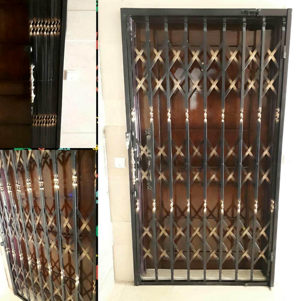 مراحل نصب درب آکاردئونی