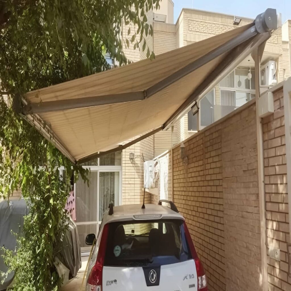 سایبان فول باکس در نمونه اجرای دهانه سفارشی