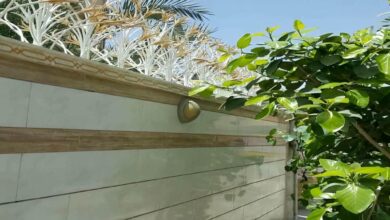 حفاظ فلزی دیوار با طراحی ساده و کاربردی