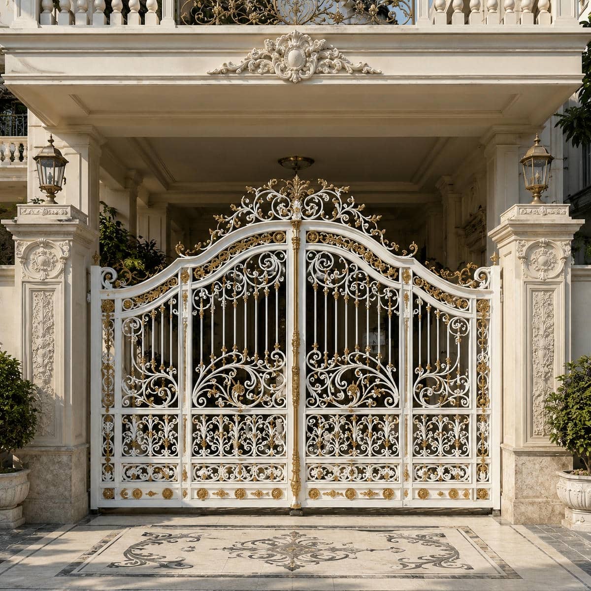 درب حیاط ویلایی مدرن در اصفهان