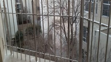 نرده راه پله با جوشکاری تمیز فلزی