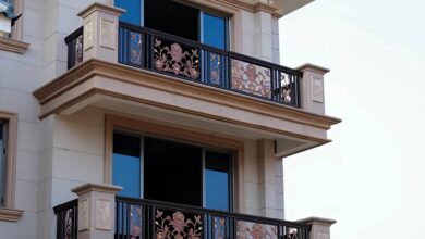 نرده بالکن با جوشکاری تمیز