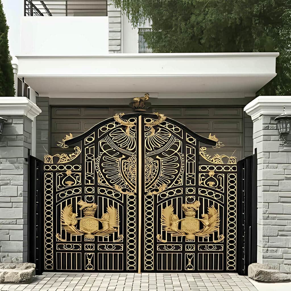 درب گلنرده دار با یراق آلات متناسب با وزن