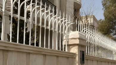 حفاظ سرنیزه ای فلزی با تراکم شاخه مناسب